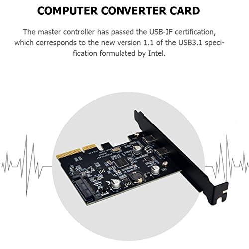 Tarjeta conversora PCI a USB 3.1 Gen 2 dual Type-C para torre PC 3