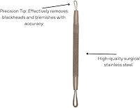 Vista 3 de Dreamcut Removedor de cabeza negra, herramienta facial de acero inoxidable quirúrgico, extractor de cabezas blancas plateado