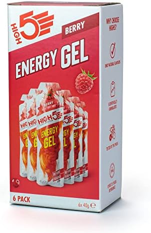HIGH5 Energy Gel Quick Release Energy On The Go From Natural Fruit Juice (Orange, 20 x 40g)