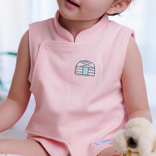 Mongolian Inspired Girls' Vest (4-5 Years Pink)2