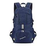Amazon Brand - Eono Mochila Ligera y compacta para Viaje, Mochila Deportiva Ultraligera para Exteriores -Armada