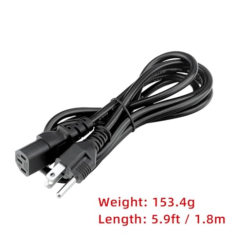 Cable de alimentación CA de 3 clavijas y 6 pies, certificado UL, para plataforma de vibración AXV Slim, máquina de ejercicio, placa vibratoria para entrenamiento corporal completo miniatura 4