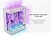 SSUPD Xhuttle White ATX Mid Tower Gaming Case, with a Dual - Chamber Design, Panoramic Tempered Glass,Vertical GPU Airflow, Includes 3 x 120mm ARGB Reverse Fan, RGB Strip (White)