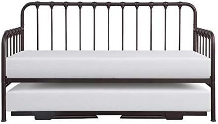 Lexicon Constance Metal Daybed with Trundle in Dark Bronze
