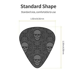 Médiators Guitare 12-Pack Crâne Fond Médiators Guitare Électrique Guitare Acoustique Diverses Guitares - Les Beatles, Paul McCartney, John Lennon, RIngo Starr, George Harrison Médiators Guitare 12-Pack Crâne Fond Médiators Guitare Électrique Guitare Acoustique Diverses Guitares – Image 3