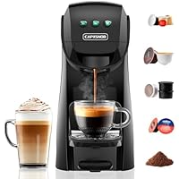 Warriors1 Cafetera Capsula 5en1 para Dolce Gusto, Nespresso,