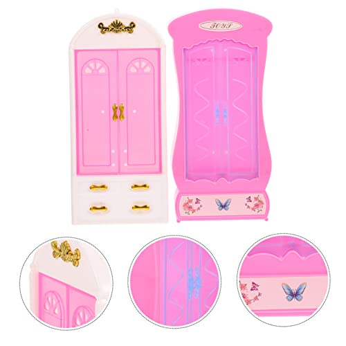 ibasenice 8 Pçs De Madeira Simulada Dupla Decoração Rosa Decoração Simulação De Plástico De Fadas Mi