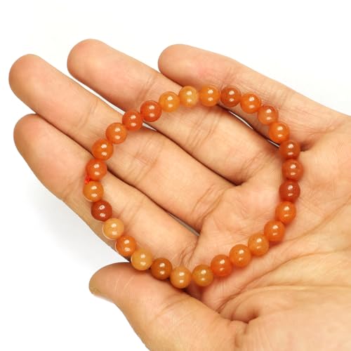 Image of Reiki Crystal Products Natural Crystal Stone Bracelet 6 mm Round Beads for Men & Women | Gemstone Jewellery Bracelet | Reiki Charged | Multiple Stone Variants Available