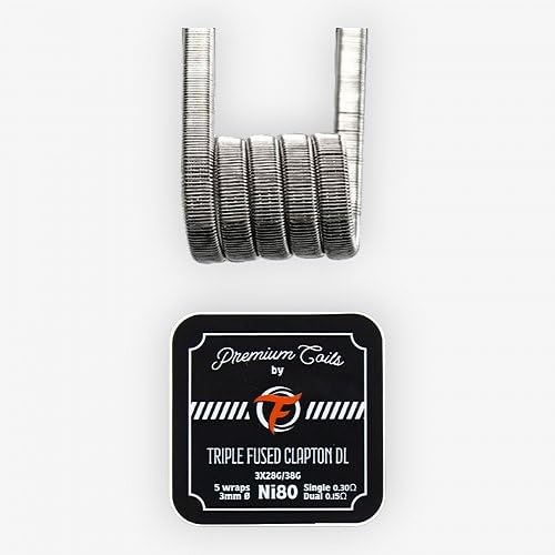 Pack de 10 coils Triple Fused Clapton DL NI 80 3 * 28G/38G Fumytech