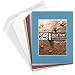 Golden State Art,  Pack of 25 11x14 Various Colors Picture Mats Mattes with White Core Bevel Cut for 8x10 Photo + Backing