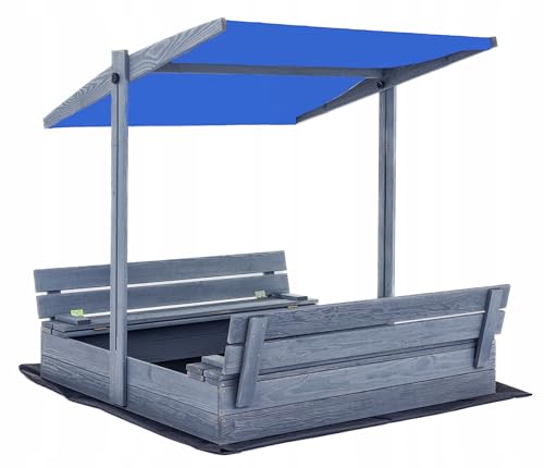 Imprägniert Sandkasten Sandbox mit Sandkastenvlies Holz Sandkiste