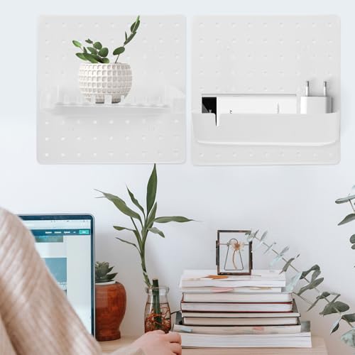 Panneau perforé mural pour rangement de bureau et boîte atelier - 4