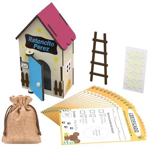 Miniatura 8 de Puerta Ratoncito Perez - Casita Ratoncito Perez - Caja De Dientes De Leche Para Niños - Cajita Dientes Ratoncito Perez - Caja Para Dientes De Leche - Casa Ratoncito Perez Puerta Magica - Madera - Azul