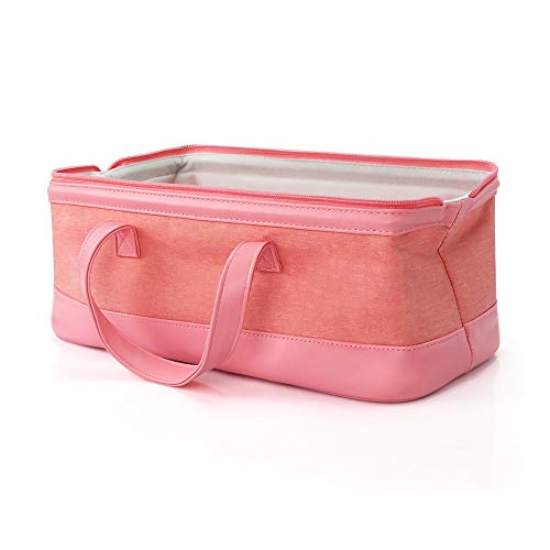 Travel Case for Dyson Hair Dryer Bag Storage Carrying Case for Dyson Supersonic Hair Dryer Styler Accessories Protection Organizer (Pink) - Thumbnail 5