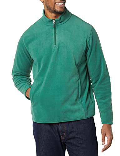 Image of Amazon Essentials Men's Quarter-Zip Polar Fleece Jacket - Discontinued Colors