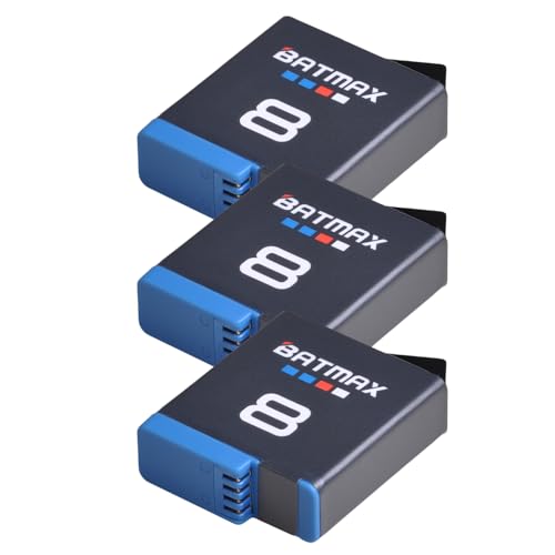 Batmax 3 Packs Battery + Fast LED USB Charger for GoPro Hero 8/7/6 Black and Hero 5 Cameras by Batmax - Image 8