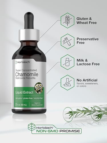 Horbäach CL40344 Chamomile Extract Liquid | 2 Fl Oz | Alcohol Free Supplement thumb #4