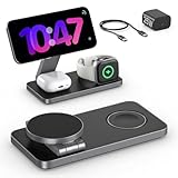 【Chargeur 3 en 1 Apple】Cette station de charge Apple permet de recharger iPhone, Apple Watch et AirPods en même temps. Plus besoin de multiplier les câbles ou les adaptateurs. Ce dispositif certifié UL, FCC et CE assure une sécurité totale. Conçue pour l’écosystème Apple, cette station charge iPhone est idéale pour la table de nuit, le bureau ou le salon