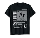 Elemento Argón (Ar) | Ciencia Atómica Número 18 Camiseta