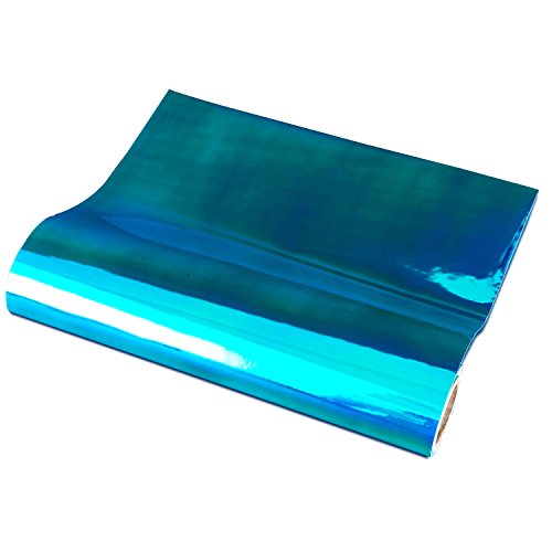 Vinyl Frog Holographic Adhesive Vinyl Opal Lake Blue Craft Permanent Vinyl Roll 12"X60" For Cameo And Other Craft Designs For Diy Projects #TOP2