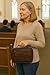 Genuine Leather Large Book Covers Bible Covers with Handle (Brown)