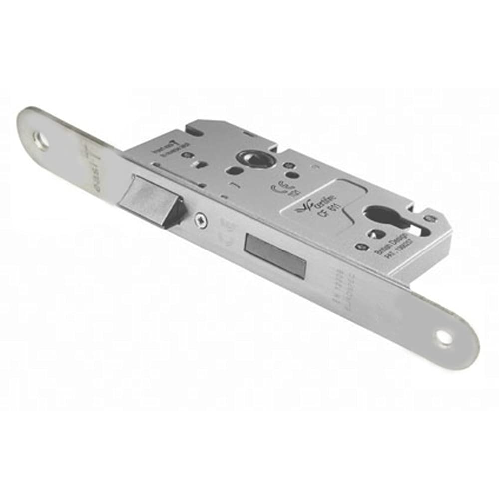 Loops Architectural Din Euro Profile Sashlock Radius Forend Satin Stainless Steel