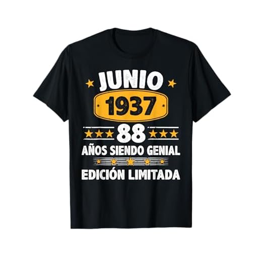 Junio 1937 88 Años Hombre Cumpleaños Regalo Junio 1937 Camiseta