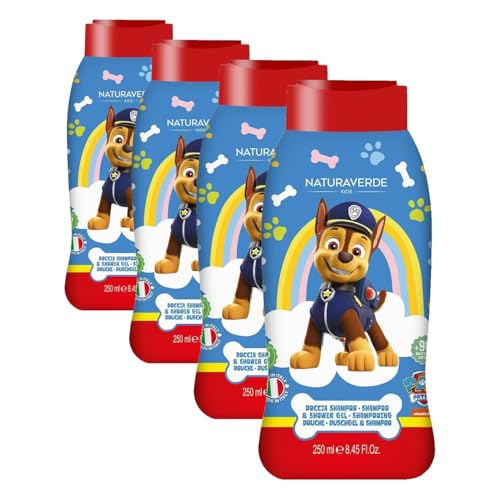 Shampooing Paw Patrol Natura Verde gel douche doux pour laver les enfants sans larmes