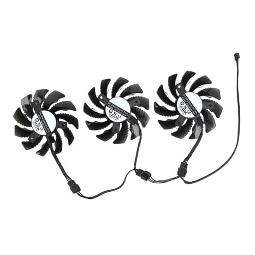 RAKSTORE PLD08010S12HH Grafikkarten Lüfter Kompatibel mit Gigabyte GTX 1060 GTX 1070 GTX1070Ti GTX 1080 GTX1080Ti Gaming Leiser Kühler Lüfter (3 Pcs)