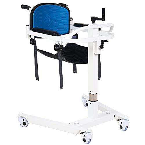 Ujikhv Patient Lift For Home Portable Transfer Chair, Patient Lift Aid Transfer Wheelchair To Car, Transfer Aid With 2 Cushion For Elderly And Handicapped, Bedside Commode Chair With Potty, 300 Lbs #TOP3