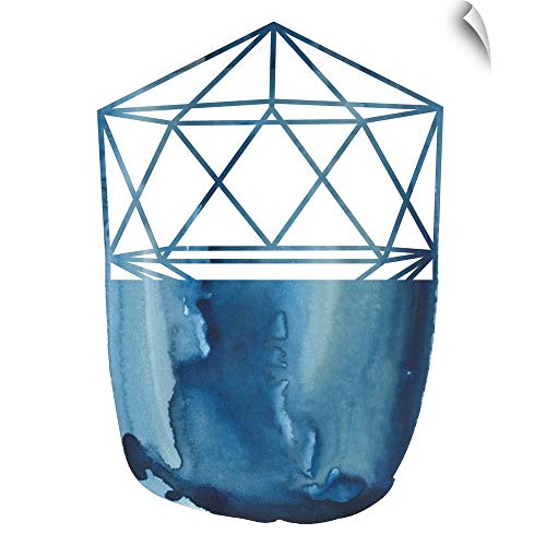 CANVAS ON DEMAND Cobalt Chrysalis IV Wall Decal, Artwork