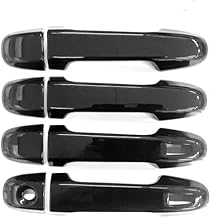 Partyards Only b13192 (1322) For Toyota Aqua NHP10 Aqua Crossover Vitz 130 Auris Camry Hybrid AVV50 Lactis 120 Series Black Door Handle Cover Door Knob Garnish Piano Black