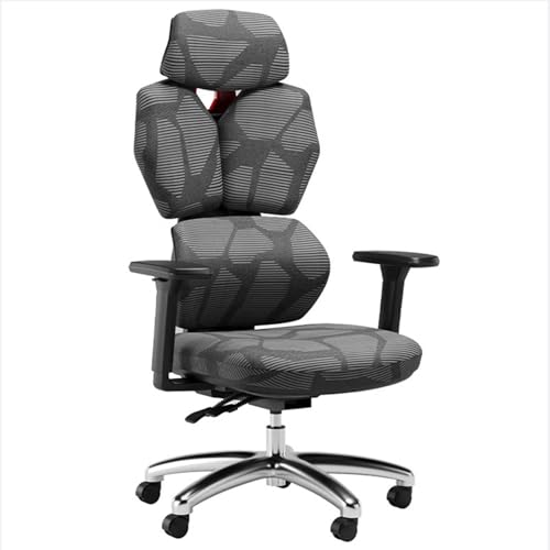 Silla Gaming con reposacabezas y Soporte Lumbar, Silla de Oficina ergonómica con Doble Respaldo Alto para aliviar la presión, Silla ejecutiva de Estilo Racing para Escritorio en Oficina en casa