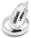 Silber Reifen - Durchmesser: 58 mm / Breit: 8 mm