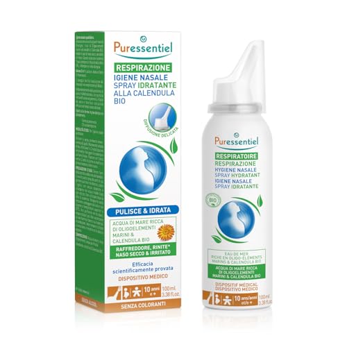 Puressentiel Respirazione - Spray Isotonico Idratante Alla Calendula, 100Ml