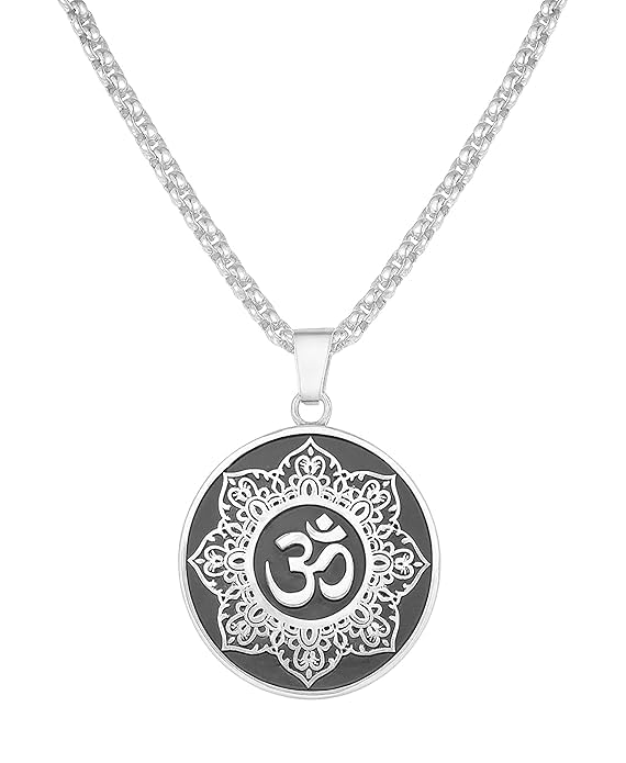 Pendant Necklace with Rhinestones for Men & Women –Chain, Hip Hop Iced Out Jewelry, Unisex Faith Pendant Gift Colour Gold-Silver-Black-image-28