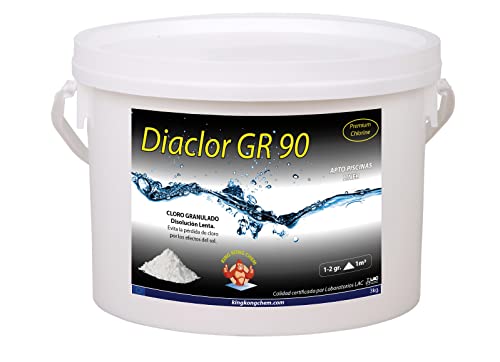 Tricloro Puro - Cloro Granulado Piscinas DIACLOR GR 90 3 KG - Disolución Lenta