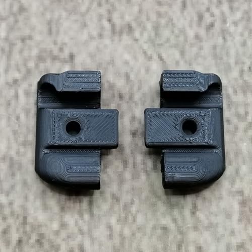 ULEIVA Ersatz Endkappen Set 2 Stck Schwarz kompatibel mit Kederleiste Zierleiste Endstück für Wohnwagen kompatibel mit Tabbert Dethleffs Hobby LMC TEC (Schwarz)