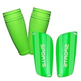 GeekSport Youth Soccer Shin Guards for Kids Toddler Shin Pads Calf Sleeves USA Soccer Gear for 3 5 4-6 7-9 10-12 Years Old Children Teens Boys Girls Green M 3'11'' - 4'6''