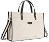 Bolso tote para laptop Missnine, bolso de lona para laptop de 15.6 pulgadas, bolso de hombro casual para trabajo, maletín para viaje, oficina y universidad 2