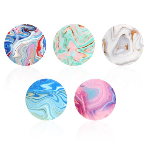 10pcs Sensor Covers for Libre 2/3, Breathable Adhesive Patches Waterproof CGM Overpatch Tape Sensor Stickers for Libre Accessories (Marble Gradient, 5 Styles)