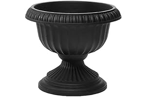 Grecian Urn Planter: Classic Beauty in Black