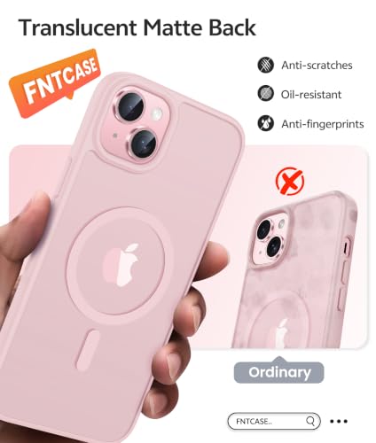 FNTCASE for iPhone 15/14/13 Case, Fit for Magsafe, Glass Screen Protector — view 6