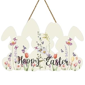Easter Wreaths for Front Door Easter Door Decorations Wooden Sign Bunny Flower Spring Wall Decor Hanging Decorations Wooden Bunny Door Hanger for Wall Indoor Home Decor Easter Wreaths for Front Door Easter Door Decorations Wooden Sign Bunny Flower Spring Wall Decor Hanging Decorations Wooden Bunny Door Hanger for Wall Indoor Home Decor
