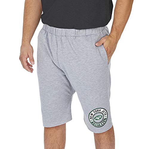 Short Zubaz NFL de hombre de los New York Jets, pantalón corto suave para entrenar o descansar