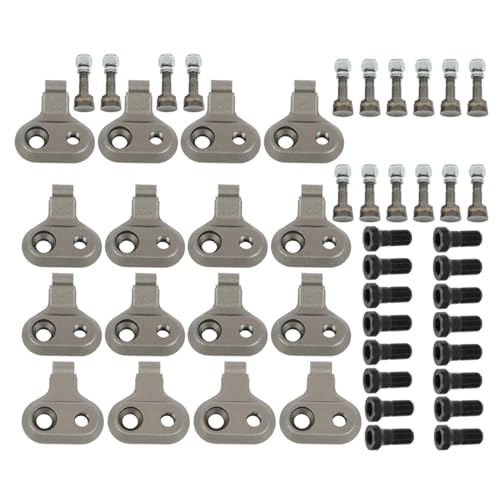 WFLNHB Stump Grinder Pocket and Teeth Kit Replacement for SG30, with 2-1/4" Bolts 16pcs Tooth
