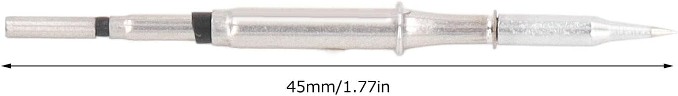 C115 Soldering Iron Tip Replacement, Solder Head C115 Solder Head Welding Heating Soldering Iron Head Replacement for JBC 115 Soldering Station(C115 I Pointed) | Pointed Tip, 2-Second Heat Up To 350°C, Dual Channel Simultaneous Work, Tarnish-Resistant Copper Tip