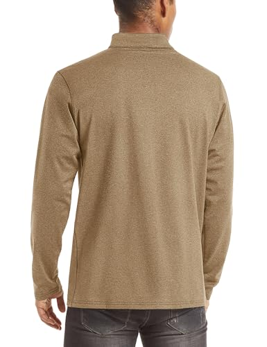 Image of TACVASEN Men's Sports Shirts 1 /4 Zip Long Sleeve Fleece Lined Running Workout Pullover Tops Sweatshirt