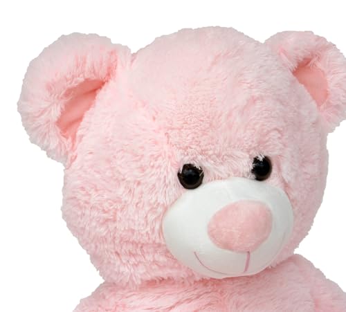 Wagner 9094 - Riesen XXL Teddybär 100 cm groß in rosa - Plüschbär Kuschelbär Teddy Bär 1,0 m