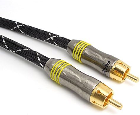 AKORD® RCA DIGITAL COAXIAL AUDIO LEAD SPDIF GOLD RCA CONNECTOR PHONO CABLE FOR SURROUND SOUND/DOLBY/DTS (0.5 Metre)